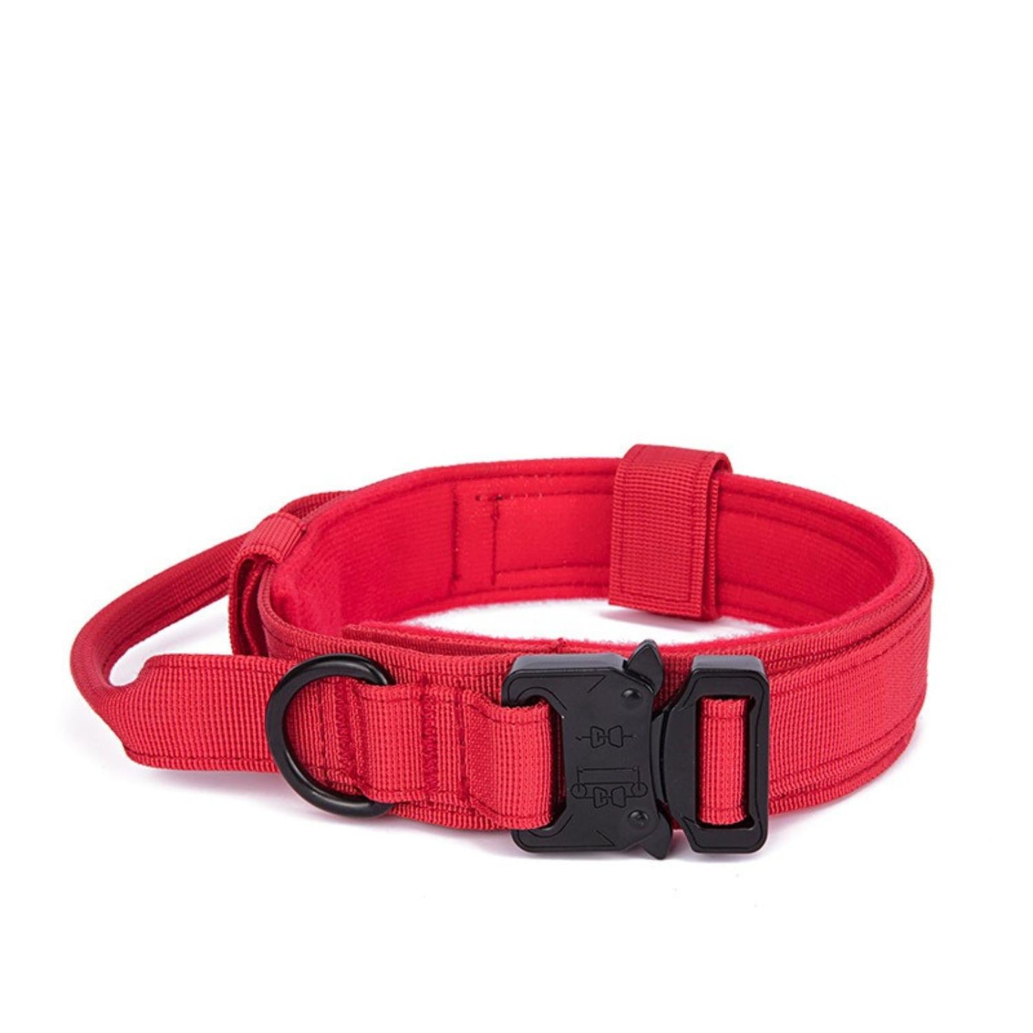 Tactische Hondenhalsband rode halsband met gesp